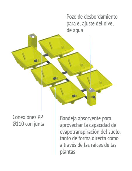 Sistema De Vasos Absorventes COUNTRY RIUVERT