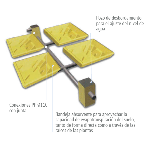 Sistema De Vasos Absorventes COUNTRY MAXI RIUVERT