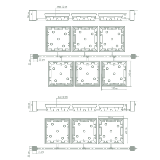 Sistema De Vasos Absorventes COUNTRY MAXI RIUVERT