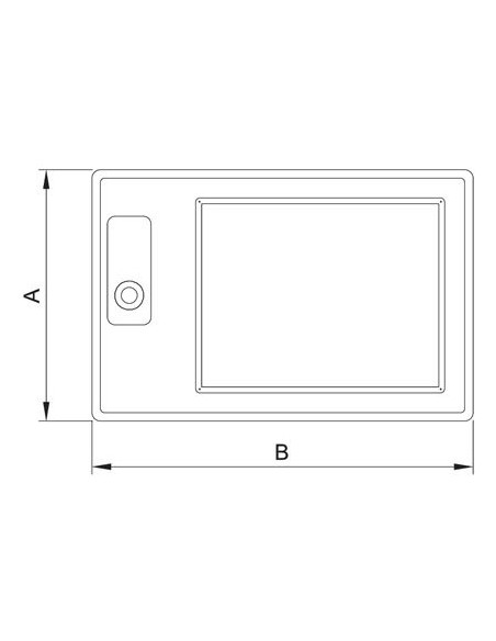 ARMARIO DE POLIESTER PARA CONTADOR 320 x 450 x 190 CON MIRILLA