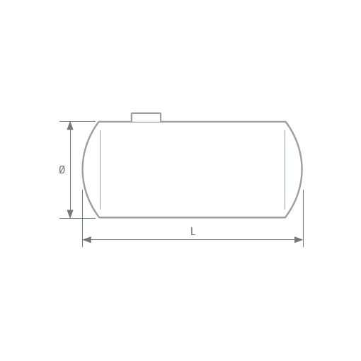 Depósito Horizontal De Superficie Con Apoyos DHS RIUVERT