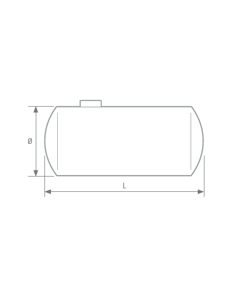 Depósito Horizontal De Superficie Con Apoyos DHS RIUVERT