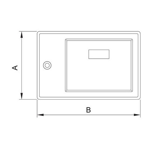 ARMARIO DE POLIESTER PARA CONTADOR SIN MIRILLA
