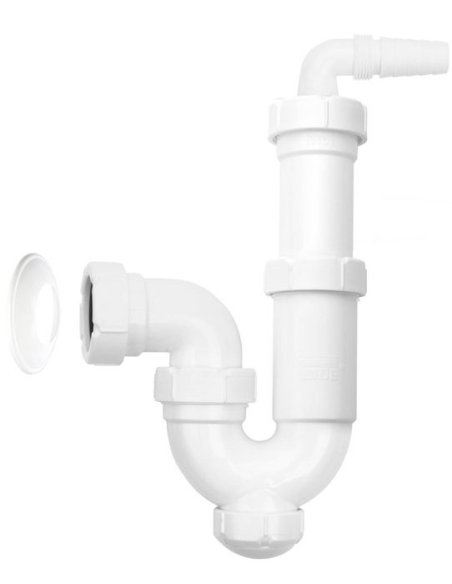 Sifon Curvo Esp.Desagües Electrod.1 1/2 - IBIDE