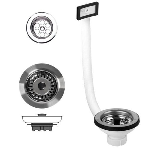 Valvula Cesta Fregadero Rebosa 1 1/2-113 - IBIDE