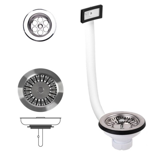 Valvula Cesta Fregadero Rebosa 1 1/2-114 - IBIDE