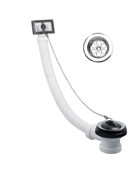 Valv.Fregad.Rebosader.Flex.Inox.1 1/2-70 - IBIDE