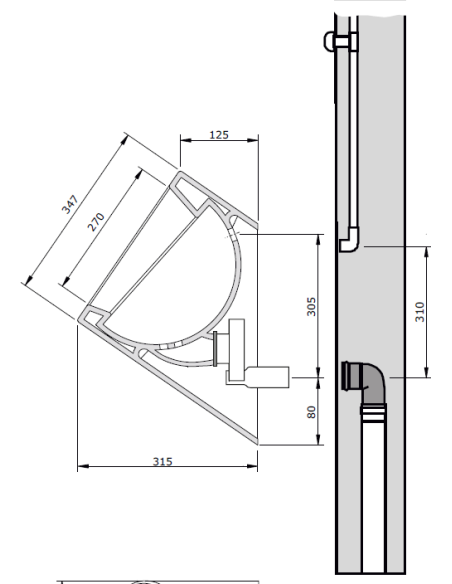 Urinario Blanco WCA - UNISAN