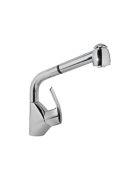 Monomando fregadero vertical K?TRES con ducha extraíble (2 funciones) TRES