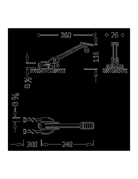 Grifo de pedal Mezclador. TRES
