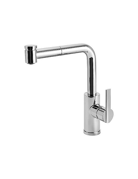 Grifo Monomando fregadero vertical LEX?TRES con ducha extraíble (2 funciones) TRES