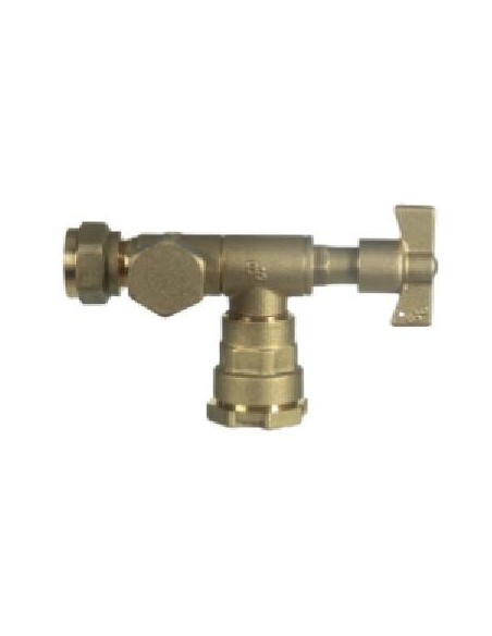 Válvula  De Salida Con Purga Conexión A Polietileno Ø exterior 32 mm. DN 20