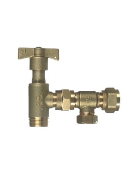 Válvula  De Salida Con Purga Y Accionamiento Manual Para Contador