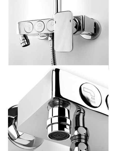 Conjunto de ducha Con Griferia Monomando Divira
