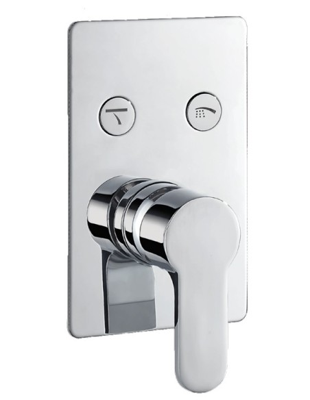 Grifería De Empotrar Monomando 2 Botones MALAGA