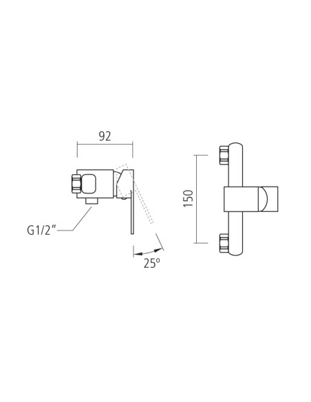 Conjunto Grifo Monomando Ducha BOSTON