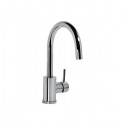 Faucet single lever basin Caño Curvo 32 Cm. - ALPLUS TRES