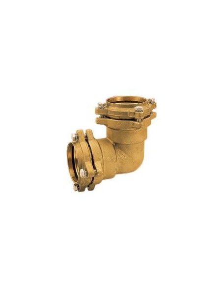 Codo 90° Latón Para PE 75-90 mm.