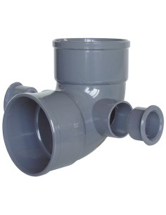 A-53 CODO H-H 87º CON DOS TOMAS LATERALES DE 50 EVACUACIÓN