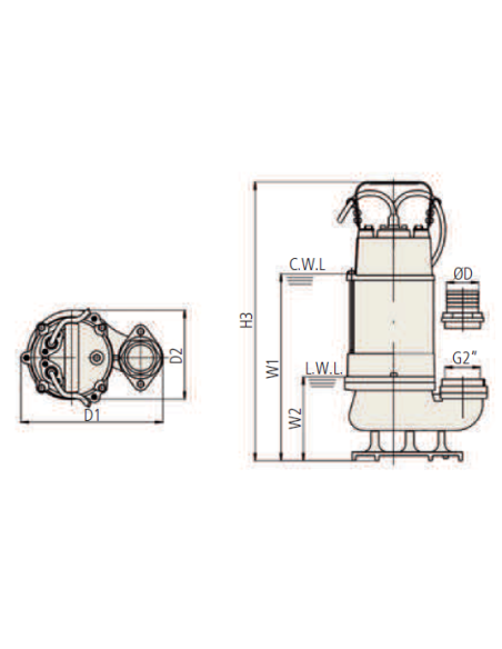 Electrobomba Sumergible Para Achique Vs