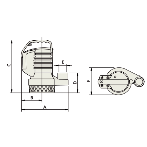 Electrobomba Sumergible Para Achique Drblue