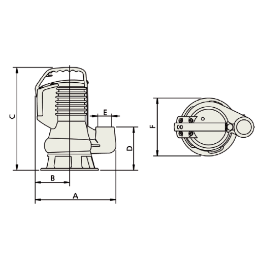 Electrobomba Sumergible Para Achique Dgblue