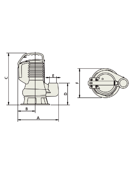 Electrobomba Sumergible Para Achique Dgblue