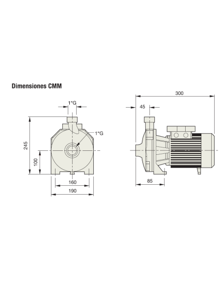 Electrobomba Centrífuga Monobloc Cmm