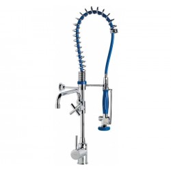 Professional low column with mixer tap and swivel spout GENEBRE