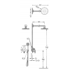 Built-in single lever shower kit ALPLUS With Wall Mount