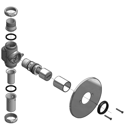 Fluxometro Emp.Pul.Front. 1" GENEBRE