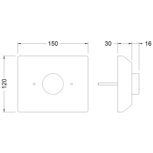 Kit Placa/Pulsador Push GENEBRE