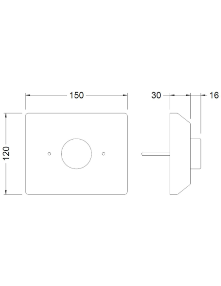 Kit Placa/Pulsador Push GENEBRE