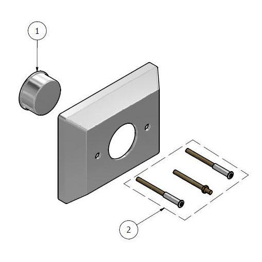 Kit Placa/Pulsador Push GENEBRE