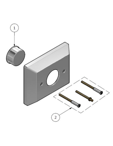 Kit Placa/Pulsador Push GENEBRE