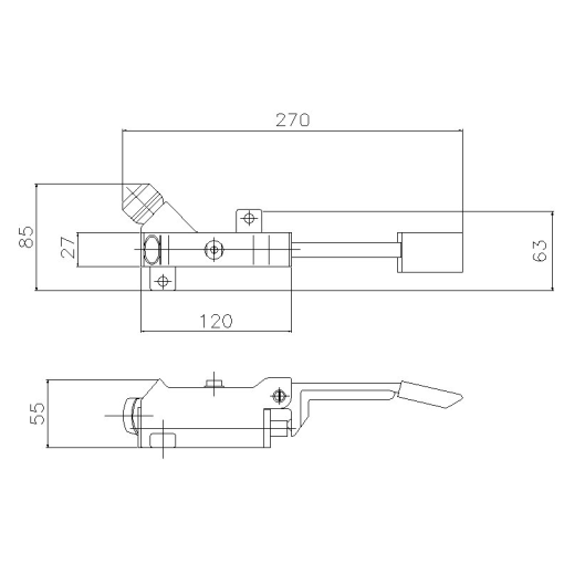 Grifo A Pedal Horizontal 1/2"  GENEBRE