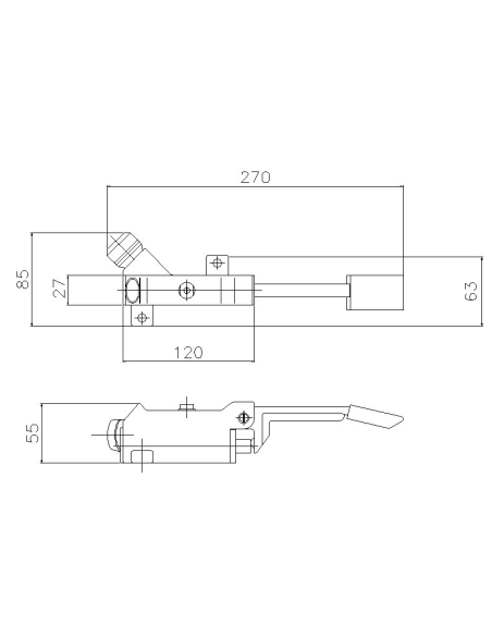 Grifo Horizontal A Pedal De Suelo ½" GENEBRE
