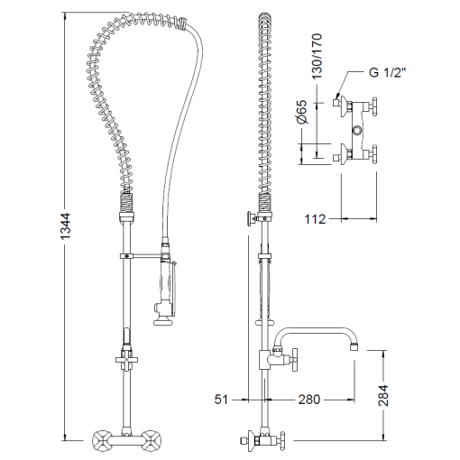 C. Prelavado Alta C/G. Mezc. M GENEBRE