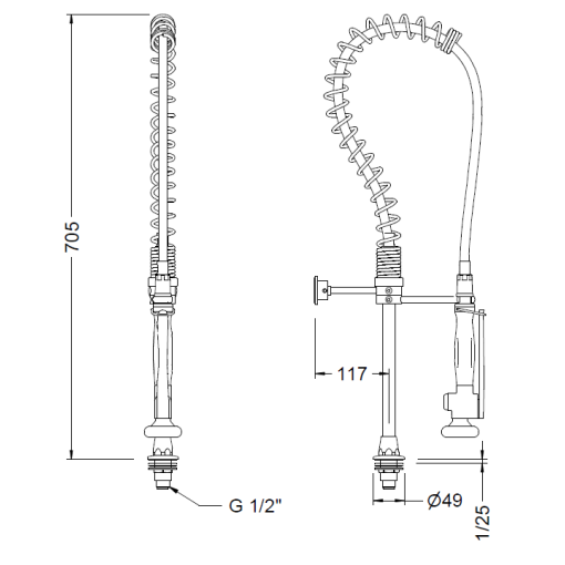 Columna Baja Profesional GENEBRE