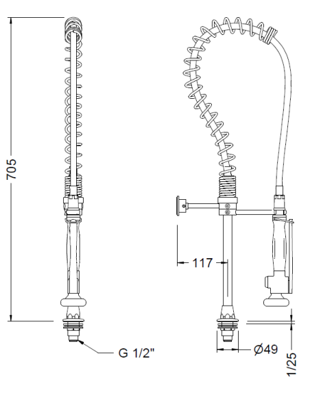 Columna Baja Profesional GENEBRE