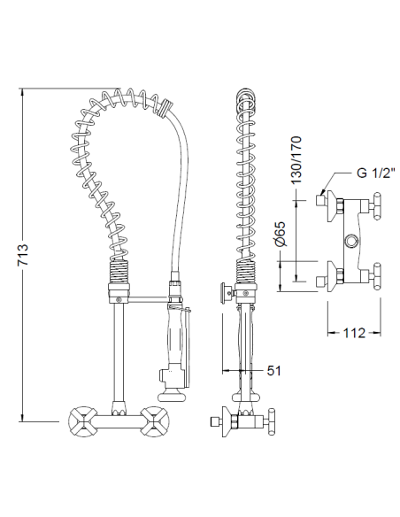 Columna Prelavado C/Mezc. Mura GENEBRE