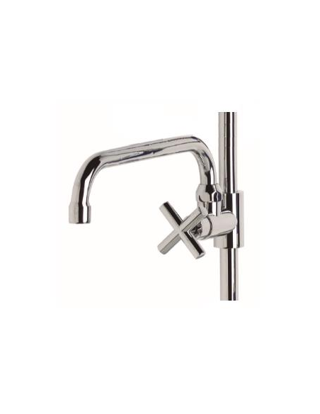 Columna Baja Profesional Con Caño Y Grifo Mezclador A Pared GENEBRE