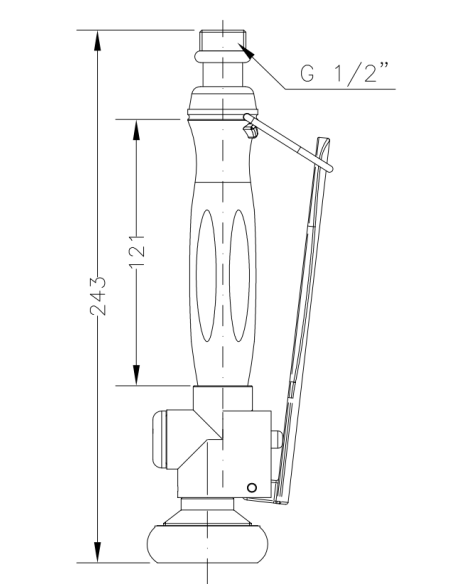 Grifo Ducha Prelavado 1/2"     GENEBRE