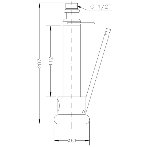 Grifo Ducha Prelavado Profesional 207 MM. GENEBRE