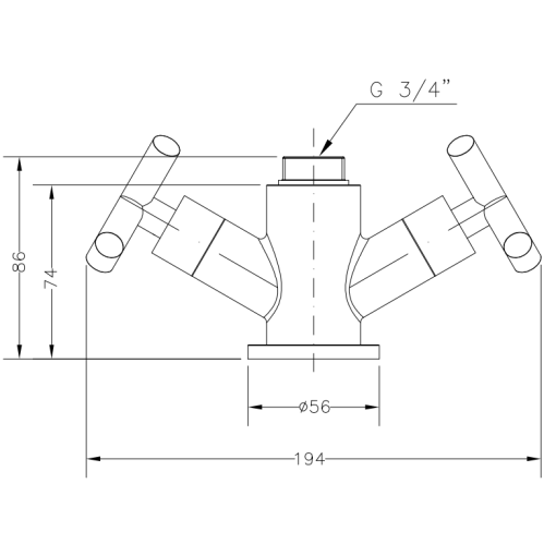 Cuerpo Grifo Monobloc Para Columna Profesional GENEBRE