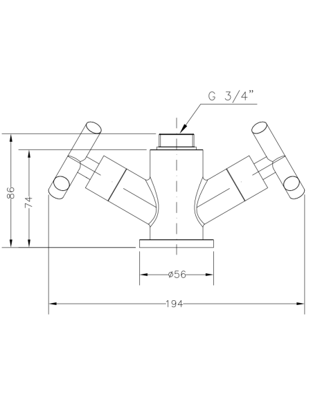 Cuerpo Grifo Monobloc Para Columna Profesional GENEBRE