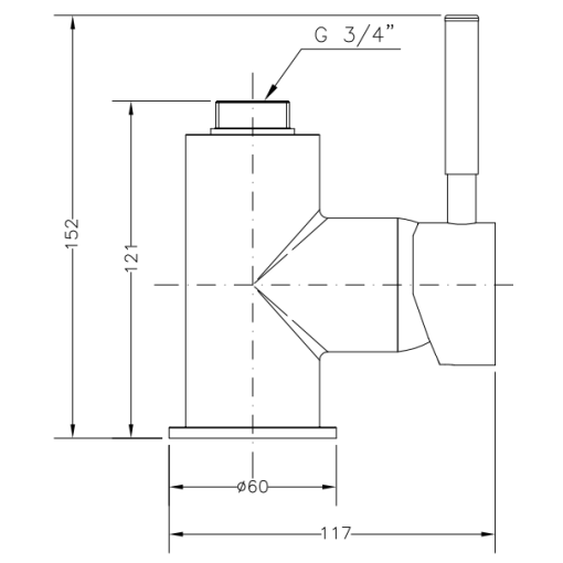 Cuerpo Grifo Monomando Para Columna Profesional GENEBRE