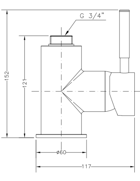 Cuerpo Grifo Monomando Para Columna Profesional GENEBRE