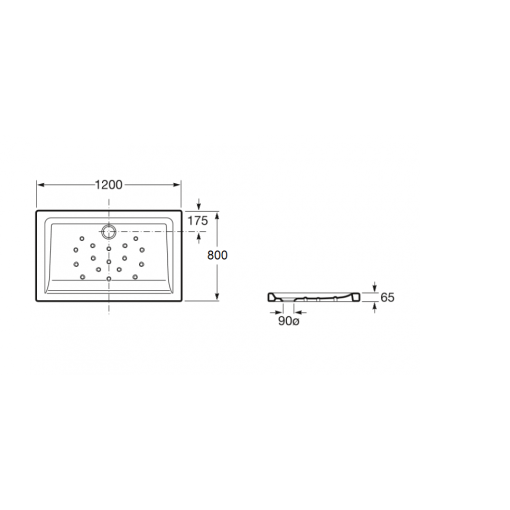 Plato De Ducha De Porcelana Malta ROCA