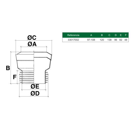 Mks7 Manguit.Elastico Recto 90 RIUVERT
